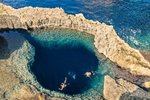 Blue Hole v Dwejre na ostrove Gozo