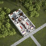 Sun villa - pôdorys