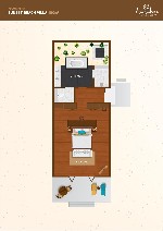 Plán poschodia vily Sunset Beach