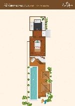 Plán vily Kanifushi grand pool