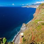 Pohľad na pláž a Funchal v pozadí