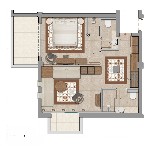 Rodinná suita Deluxe Grand - plánik