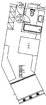 Dvojlôžková izba - pôdorys