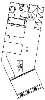 Dvojlôžková izba - pôdorys