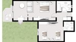 Family bungalov Deluxe - pôdorys