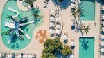 Letecký pohľad na detský bazén a splash park