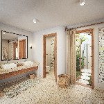 Swim Up vila, kúpeľňa