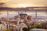 Hagia Sophia v Istanbule svetovej slávnej pamiatke byzantskej architektúry