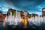 Fontána na Piccadilly v Manchasteri