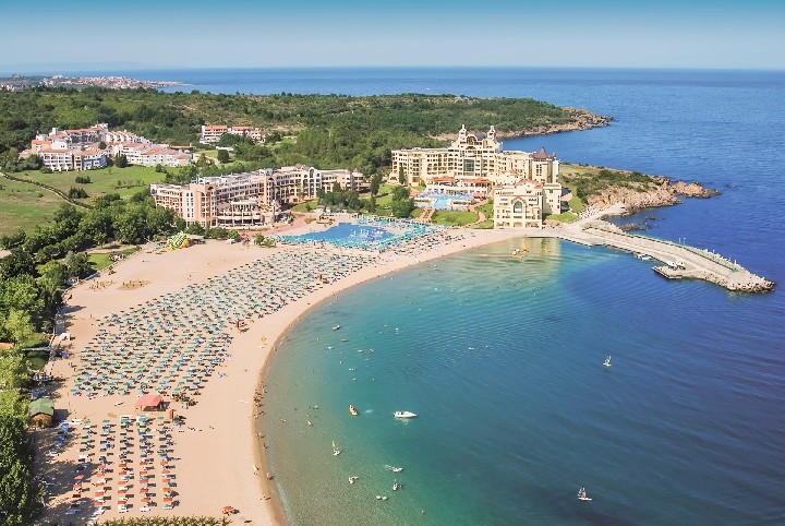 Letecký pohľad na pláž