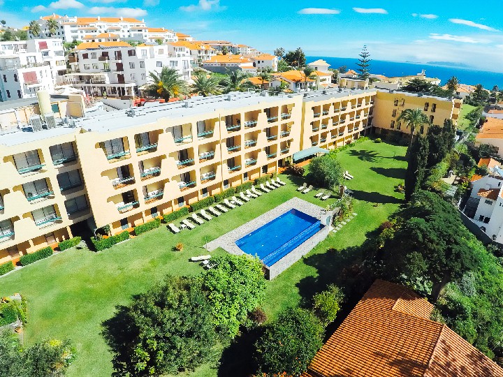 Letecký pohľad na areál